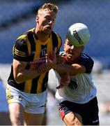10 July 2022; Mick Malone of Kilkenny in action against Jamie Boyle of New York during the GAA Football All-Ireland Junior Championship Final match between Kilkenny and New York at Croke Park in Dublin. Photo by Ray McManus/Sportsfile