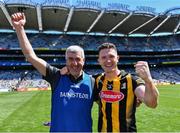 10 July 2022; Kilkenny manager Christy Walsh celebrates with Paul Murphy after their side's victory in the GAA Football All-Ireland Junior Championship Final match between Kilkenny and New York at Croke Park in Dublin. Photo by Piaras Ó Mídheach/Sportsfile