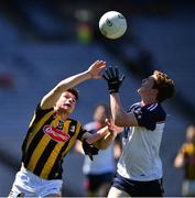 10 July 2022; Rory Monks of Kilkenny in action against Paidí Mathers of New York during the GAA Football All-Ireland Junior Championship Final match between Kilkenny and New York at Croke Park in Dublin. Photo by Ray McManus/Sportsfile