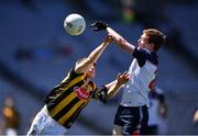 10 July 2022; Rory Monks of Kilkenny in action against Paidí Mathers of New York during the GAA Football All-Ireland Junior Championship Final match between Kilkenny and New York at Croke Park in Dublin. Photo by Ray McManus/Sportsfile