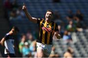 10 July 2022; Mick Kenny of Kilkenny celebrates after scoring his side's second goal during the GAA Football All-Ireland Junior Championship Final match between Kilkenny and New York at Croke Park in Dublin. Photo by Daire Brennan/Sportsfile