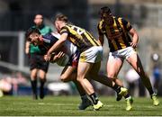 10 July 2022; Mike Boyle of New York in action against Ethan Phelan of Kilkenny during the GAA Football All-Ireland Junior Championship Final match between Kilkenny and New York at Croke Park in Dublin. Photo by Daire Brennan/Sportsfile