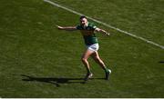 10 July 2022; Seán O'Shea of Kerry celebrates after scoring his side's first goal during the GAA Football All-Ireland Senior Championship Semi-Final match between Dublin and Kerry at Croke Park in Dublin. Photo by Daire Brennan/Sportsfile