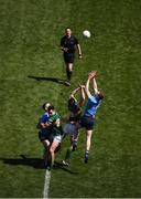 10 July 2022; Jack Barry, left, and Diarmuid O'Connor of Kerry contest the throw-in against Brian Fenton, left, and Tom Lahiff of Dublin to start the GAA Football All-Ireland Senior Championship Semi-Final match between Dublin and Kerry at Croke Park in Dublin. Photo by Daire Brennan/Sportsfile