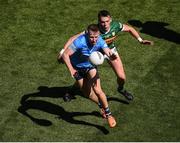 10 July 2022; Seán Bugler of Dublin in action against David Clifford of Kerry during the GAA Football All-Ireland Senior Championship Semi-Final match between Dublin and Kerry at Croke Park in Dublin. Photo by Daire Brennan/Sportsfile