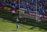 10 July 2022; Seán O'Shea of Kerry follows in after his penalty was saved by Dublin goalkeeper Evan Comerford, during the GAA Football All-Ireland Senior Championship Semi-Final match between Dublin and Kerry at Croke Park in Dublin. Photo by Daire Brennan/Sportsfile