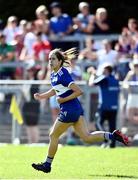 10 July 2022; Mo Nerney of Laois celebrates a late score during the TG4 All-Ireland Ladies Football Intermediate Championship Semi-Final match between Clare and Laois at St Brigid’s GAA club in Kiltoom, Roscommon. Photo by Brendan Moran/Sportsfile