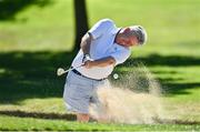 10 July 2022; Michael Bollard of Castle Golf Club plays from a bunker on the 12th during the All Ireland Father & Son Foursomes 2022 – 60th Anniversary -  at Castle Golf Club in Rathfarnham, Dublin. Photo by Sam Barnes/Sportsfile