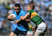 10 July 2022; Brian Fenton of Dublin in action against Stephen O'Brien of Kerry during the GAA Football All-Ireland Senior Championship Semi-Final match between Dublin and Kerry at Croke Park in Dublin. Photo by Piaras Ó Mídheach/Sportsfile