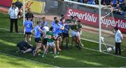 10 July 2022; Dublin and Kerry players get involved in a scuffle after the penalty during the GAA Football All-Ireland Senior Championship Semi-Final match between Dublin and Kerry at Croke Park in Dublin. Photo by Daire Brennan/Sportsfile