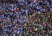 10 July 2022; Dublin and Kerry supporters in the Cusack Stand ahead of the GAA Football All-Ireland Senior Championship Semi-Final match between Dublin and Kerry at Croke Park in Dublin. Photo by Daire Brennan/Sportsfile