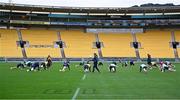 11 July 2022; A general view of Ireland rugby squad training at Sky Stadium in Wellington, New Zealand. Photo by Brendan Moran/Sportsfile