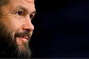 11 July 2022; Head coach Andy Farrell during an Ireland media conference at Sky Stadium in Wellington, New Zealand. Photo by Brendan Moran/Sportsfile