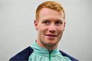 11 July 2022; Ciaran Frawley during an Ireland media conference at Sky Stadium in Wellington, New Zealand. Photo by Brendan Moran/Sportsfile