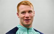 11 July 2022; Ciaran Frawley during an Ireland media conference at Sky Stadium in Wellington, New Zealand. Photo by Brendan Moran/Sportsfile