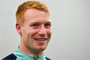 11 July 2022; Ciaran Frawley during an Ireland media conference at Sky Stadium in Wellington, New Zealand. Photo by Brendan Moran/Sportsfile