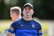 10 July 2022; Clare manager Evan Talty during the TG4 All-Ireland Ladies Football Intermediate Championship Semi-Final match between Clare and Laois at St Brigid’s GAA club in Kiltoom, Roscommon. Photo by David Fitzgerald/Sportsfile