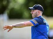10 July 2022; Clare manager Evan Talty during the TG4 All-Ireland Ladies Football Intermediate Championship Semi-Final match between Clare and Laois at St Brigid’s GAA club in Kiltoom, Roscommon. Photo by David Fitzgerald/Sportsfile