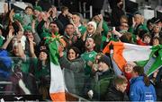 9 July 2022; Ireland supporters during the Steinlager Series match between the New Zealand and Ireland at the Forsyth Barr Stadium in Dunedin, New Zealand. Photo by Brendan Moran/Sportsfile