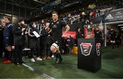 9 July 2022; Dalton Papalii of New Zealand walks onto the pitch before the Steinlager Series match between the New Zealand and Ireland at the Forsyth Barr Stadium in Dunedin, New Zealand. Photo by Brendan Moran/Sportsfile