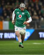 9 July 2022; Mack Hansen of Ireland during the Steinlager Series match between the New Zealand and Ireland at the Forsyth Barr Stadium in Dunedin, New Zealand. Photo by Brendan Moran/Sportsfile