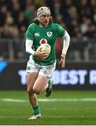 9 July 2022; Mack Hansen of Ireland during the Steinlager Series match between the New Zealand and Ireland at the Forsyth Barr Stadium in Dunedin, New Zealand. Photo by Brendan Moran/Sportsfile
