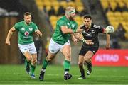 12 July 2022; Jeremy Loughman of Ireland makes a break during the match between the Maori All Blacks and Ireland at the Sky Stadium in Wellington, New Zealand. Photo by Brendan Moran/Sportsfile