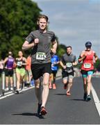10 July 2022; Andrew McGeough during the Irish Runner 10 Mile, Sponsored by Sports Travel International, incorporating the AAI National 10 Mile Road Race Championships at the Phoenix Park in Dublin. Photo by Sam Barnes/Sportsfile