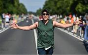 10 July 2022; Kevin Kennedy celebrates finishing the Irish Runner 10 Mile, Sponsored by Sports Travel International, incorporating the AAI National 10 Mile Road Race Championships at the Phoenix Park in Dublin. Photo by Sam Barnes/Sportsfile