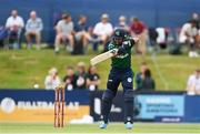 12 July 2022; Simi Singh of Ireland during the Men's One Day International match between Ireland and New Zealand at Malahide Cricket Club in Dublin. Photo by Harry Murphy/Sportsfile