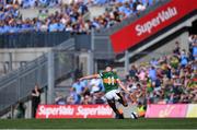 10 July 2022; Seán O'Shea of Kerry scores the winning point from an injury time free kick during the GAA Football All-Ireland Senior Championship Semi-Final match between Dublin and Kerry at Croke Park in Dublin. Photo by Piaras Ó Mídheach/Sportsfile
