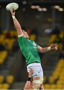 12 July 2022; Kieran Treadwell of Ireland claims a lineout during the match between the Maori All Blacks and Ireland at the Sky Stadium in Wellington, New Zealand. Photo by Brendan Moran/Sportsfile