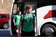 12 July 2022; Ronan Finn of Shamrock Rovers arrives ahead of the UEFA Champions League 2022/23 First Qualifying Round Second Leg match between Hibernians and Shamrock Rovers at Centenary Stadium in Ta' Qali, Malta. Photo by Domenic Aquilina/Sportsfile