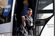 12 July 2022; Shamrock Rovers sporting director Stephen McPhail arrives ahead of the UEFA Champions League 2022/23 First Qualifying Round Second Leg match between Hibernians and Shamrock Rovers at Centenary Stadium in Ta' Qali, Malta. Photo by Domenic Aquilina/Sportsfile
