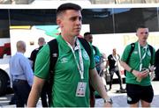 12 July 2022; Gary O'Neill of Shamrock Rovers arrives ahead of the UEFA Champions League 2022/23 First Qualifying Round Second Leg match between Hibernians and Shamrock Rovers at Centenary Stadium in Ta' Qali, Malta. Photo by Domenic Aquilina/Sportsfile