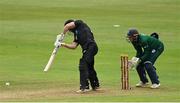 12 July 2022; Glenn Phillips of New Zealand during the Men's One Day International match between Ireland and New Zealand at Malahide Cricket Club in Dublin. Photo by Harry Murphy/Sportsfile