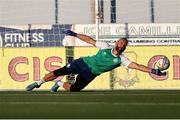 12 July 2022; Alan Mannus of Shamrock Rovers during the warm up ahead of the UEFA Champions League 2022/23 First Qualifying Round Second Leg match between Hibernians and Shamrock Rovers at Centenary Stadium in Ta' Qali, Malta. Photo by Domenic Aquilina/Sportsfile