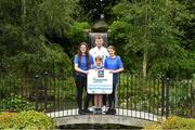 13 July 2022; Marcus Lawler launches Aldi Community Games National Festivals with from left Chloe Ryan, Cormac Nolan and Anna Byrne at Delta Sensory Gardens in Carlow. Photo by Matt Browne/Sportsfile