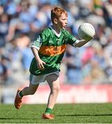 10 July 2022; Tomás Gillespie, Rylane N.S., Mountrivers, Rylane, Cork, representing Kerry, during the INTO Cumann na mBunscol GAA Respect Exhibition Go Games at the GAA Football All-Ireland Senior Championship Semi-Final match between Dublin and Kerry at Croke Park in Dublin. Photo by Ramsey Cardy/Sportsfile