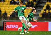 12 July 2022; Ciaran Frawley of Ireland during the match between the Maori All Blacks and Ireland at the Sky Stadium in Wellington, New Zealand. Photo by Brendan Moran/Sportsfile