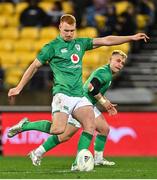12 July 2022; Ciaran Frawley of Ireland during the match between the Maori All Blacks and Ireland at the Sky Stadium in Wellington, New Zealand. Photo by Brendan Moran/Sportsfile