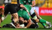 12 July 2022; Gavin Coombes of Ireland contests the breakdown during the match between the Maori All Blacks and Ireland at the Sky Stadium in Wellington, New Zealand. Photo by Brendan Moran/Sportsfile