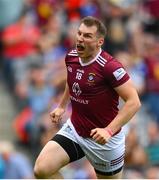 9 July 2022; Kieran Martin of Westmeath celebrates after scoring his side's second goal during the Tailteann Cup Final match between Cavan and Westmeath at Croke Park in Dublin. Photo by Stephen McCarthy/Sportsfile
