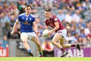 9 July 2022; Ronan O’Toole of Westmeath in action against Gerard Smith of Cavan during the Tailteann Cup Final match between Cavan and Westmeath at Croke Park in Dublin. Photo by Stephen McCarthy/Sportsfile
