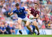 9 July 2022; Sam McCartan of Westmeath in action against James Smith of Cavan during the Tailteann Cup Final match between Cavan and Westmeath at Croke Park in Dublin. Photo by Stephen McCarthy/Sportsfile