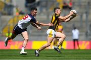 10 July 2022; Paul Murphy of Kilkenny in action against Conor Mathers of New York during the GAA Football All-Ireland Junior Championship Final match between Kilkenny and New York at Croke Park in Dublin. Photo by Stephen McCarthy/Sportsfile