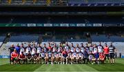 10 July 2022; The New York team before the GAA Football All-Ireland Junior Championship Final match between Kilkenny and New York at Croke Park in Dublin. Photo by Stephen McCarthy/Sportsfile