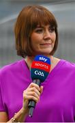 9 July 2022; Sky Sports presenter Gráinne McElwain during the GAA Football All-Ireland Senior Championship Semi-Final match between Derry and Galway at Croke Park in Dublin. Photo by Ramsey Cardy/Sportsfile