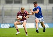 9 July 2022; Luke Loughlin of Westmeath in action against James Smith of Cavan during the Tailteann Cup Final match between Cavan and Westmeath at Croke Park in Dublin. Photo by Seb Daly/Sportsfile