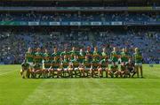10 July 2022; The Kerry team before the GAA Football All-Ireland Senior Championship Semi-Final match between Dublin and Kerry at Croke Park in Dublin. Photo by Ray McManus/Sportsfile